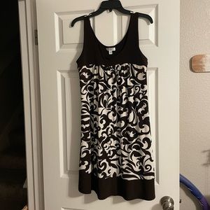 En Focus Studios Dress-Size 10, brown and white